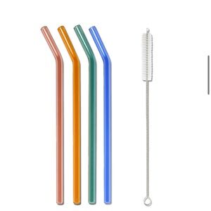 Khen Glass Straws Set Of 4 W/ Straw Cleaner